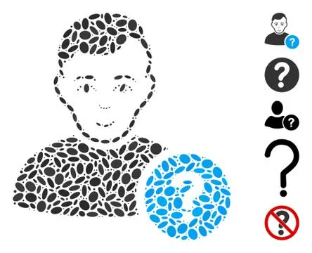 Ellipse Mosaic User Question イラスト素材