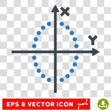 Ellipse Plot Eps Vector Icon Ilustración de archivo