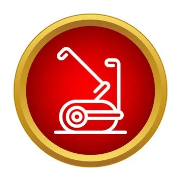 Elliptical cross trainer icon representing fitness and workout イラスト素材