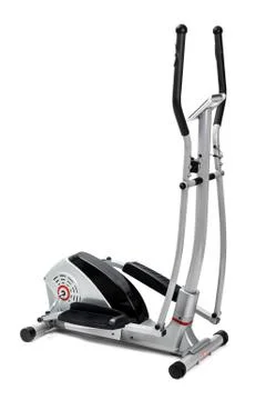 Elliptical trainer machine, isolated on white background Foto stock