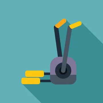 Elliptical trainer machine providing cardio workout Stock Illustration