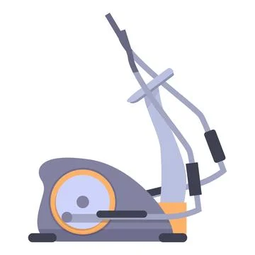 Elliptical trainer machine for working out cardio in the gym Stock Illustration