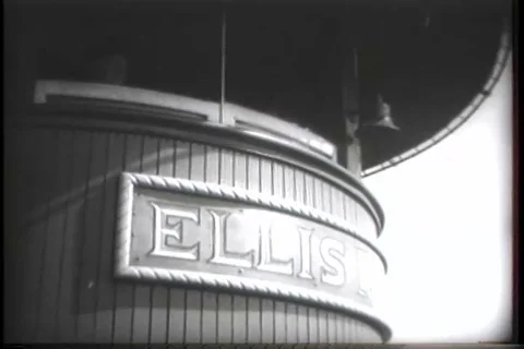Ellis Island Immigrant Building in New York City - 1948 Stock Footage 92360904