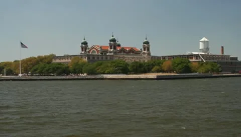 Ellis Island NYC Stock Footage