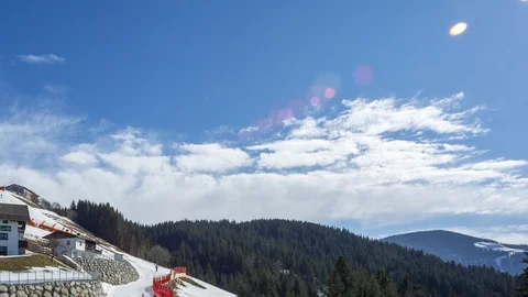 Ellmau Skiwelt time lapse Stock Footage 126074496