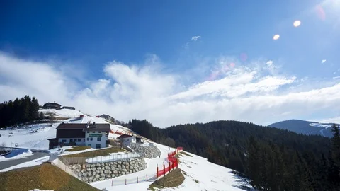 Ellmau Skiwelt time lapse Stock Footage 126074631