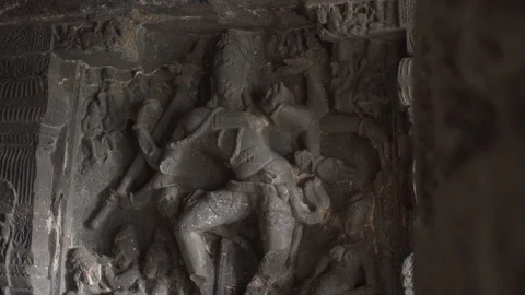 Ellora Cave Stock Footage 111380984