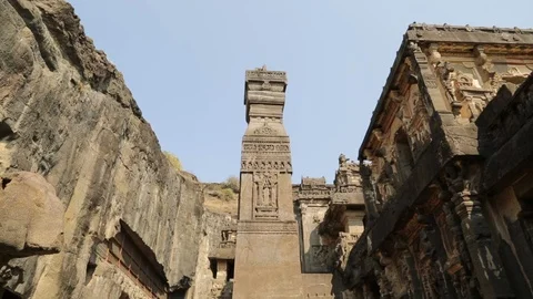 Ellora Caves Stock Footage 124626242