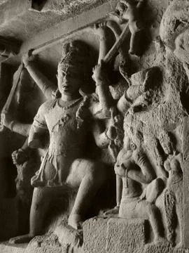 Ellora caves Stock Photos