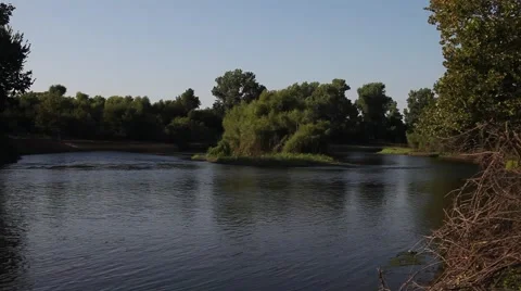 Elm Fork Trinity River in Lewisville Texas. Stockbeeldmateriaal 67222423