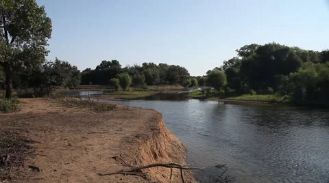 Elm Fork Trinity River in Lewisville Texas. Stockbeeldmateriaal 67222467