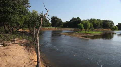 Elm Fork Trinity River in Lewisville Texas. Stockbeeldmateriaal 67222585