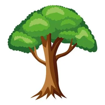 Elm tree natural Stock Illustration
