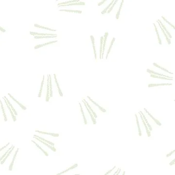 Elodea densa glyph seamless pattern Stock Illustration
