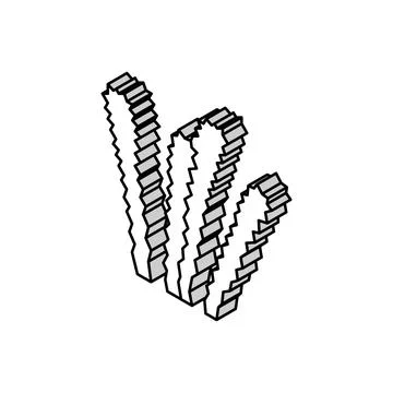 Elodea densa isometric icon vector illustration Ilustración de archivo