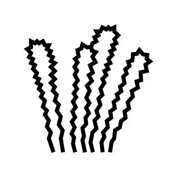 Elodea densa line icon vector illustration 스톡 일러스트