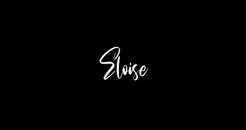 Eloise Female Name in Elegant Cursive Text Animation Stock Footage 152284668