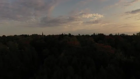 Elora morning pan Stock Footage 184637577