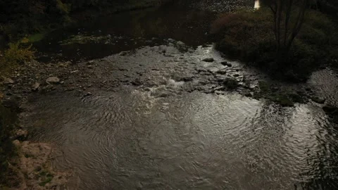 Elora river over rapids Stock Footage 184635201
