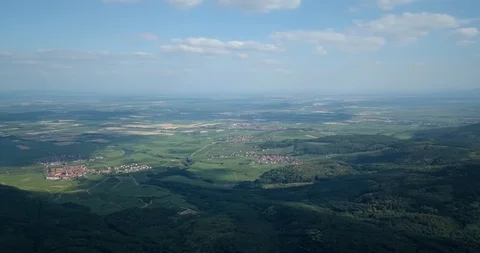 Elsass forest aerial view Stock Footage 87449855