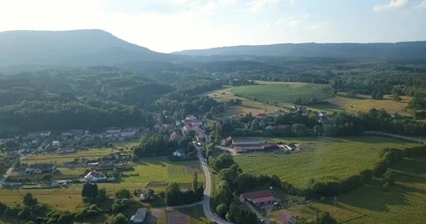 Elsass forest aerial view Stock Footage 87450349