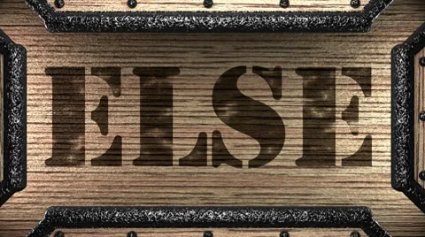 Else on wooden stamp Stock Footage 8765332