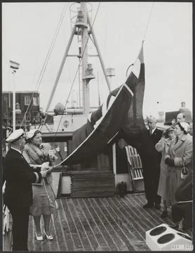 Elsevier photo collection.  Official commitment to Ijmuiden of the hospital.. Stock Photos