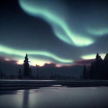 Elusive Lights Stock Illustration