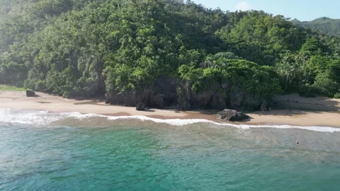 Elvalle-playa-light-drone-40 Stock Footage 311602433