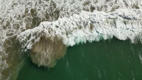Elvalle-playa-wave-drone-33 Vídeos de archivo 311603019