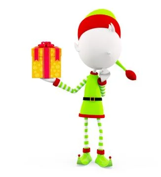 Elves for Christmas Illustrazione stock