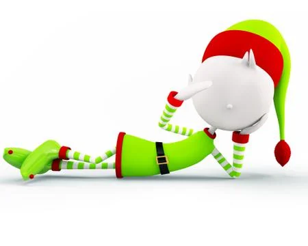 Elves for Christmas Stock Illustration