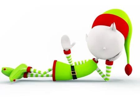 Elves for christmas Stock Illustration