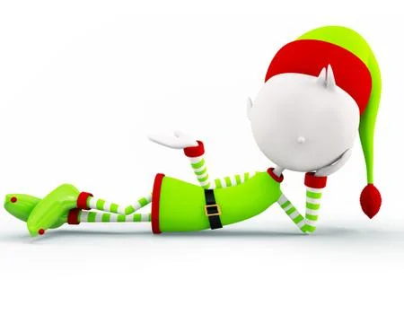 Elves for Christmas Illustrazione stock