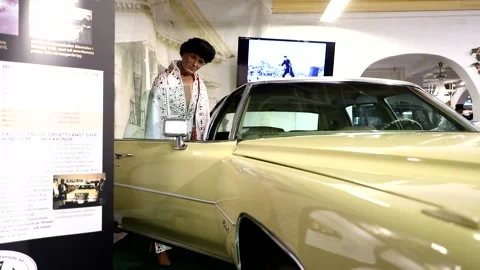 Elvis car Vídeo Stock 147675334