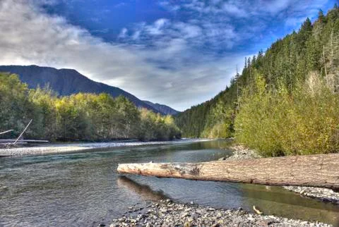 Elwha River Foto stock