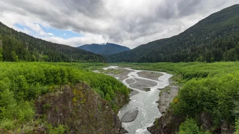 Elwha River Timelapse 1 | Old Dam | Mills| Olympic National Park | 7K Time Lapse Video stock 209265406