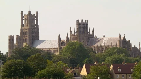 Ely Cathedral Stock Footage 46691414