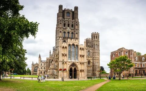 Ely Cathedral panorama Stock Photos