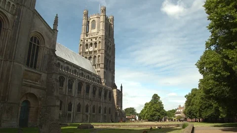 Ely Cathedral UK Stock Footage 77060990