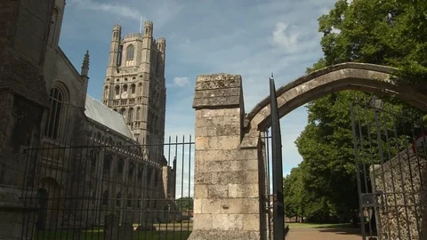 Ely Cathedral UK Stock Footage 77061203