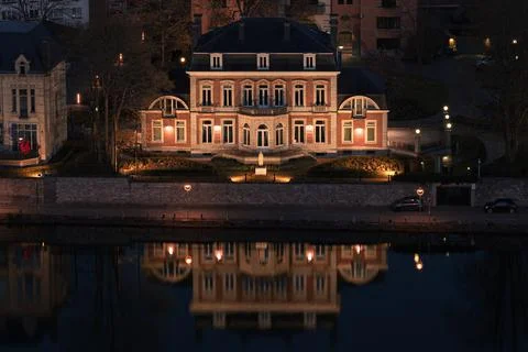 The Elysette by night Stock Photos