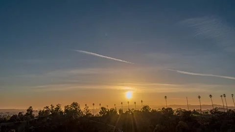 Elysian Park Sunset Stock Footage 258797158