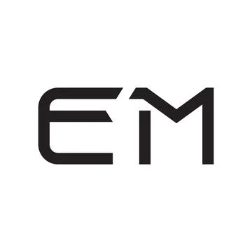 Em initial letter vector logo icon Stock Illustration