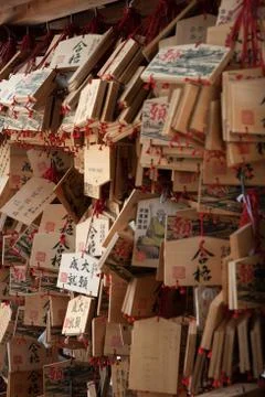 Ema Tablets At Kanda Shrine Stock Photos