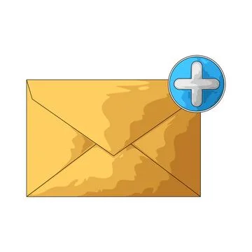 Email Add illustration Stock Illustration