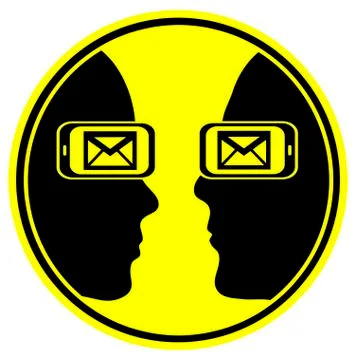 Email Addiction Illustrazione stock