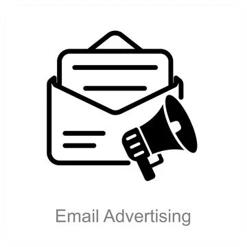 Email advertisement Stock Illustration