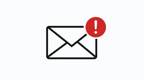 Email Alert icon. Illustrazione stock