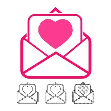 Email and mail icon vector Stock Illustration